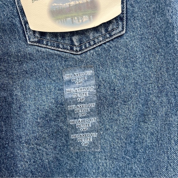 St. Johns Bay Vintage Signature 5 Pocket Jean Relaxed Fit Stonewashed Denim 14P - Picture 7 of 9